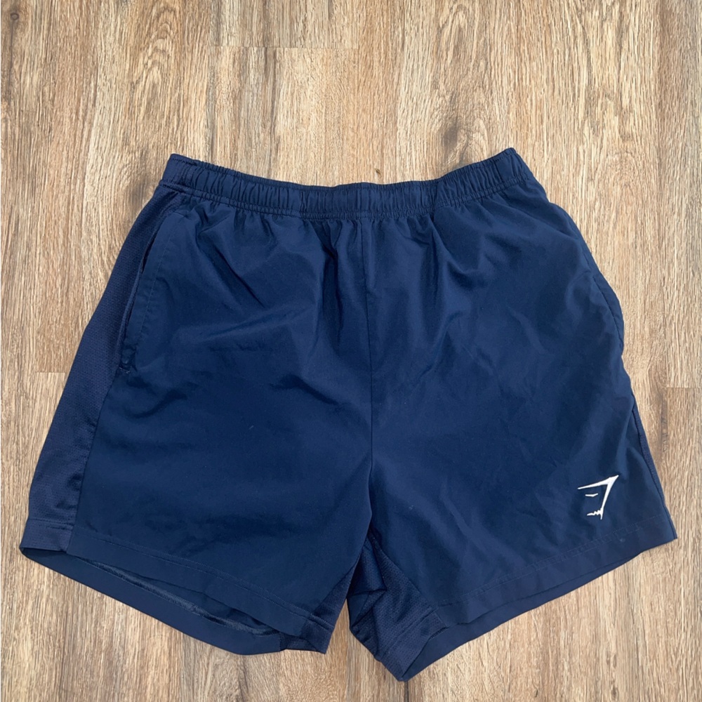 Gymshark Blue Athletic Shorts Soft Fabric Design